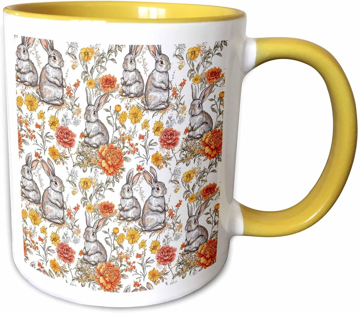 Stunning Pattern Of Easter Bunnies Ceramic Mug