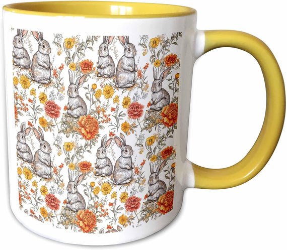 Stunning Pattern Of Easter Bunnies Ceramic Mug
