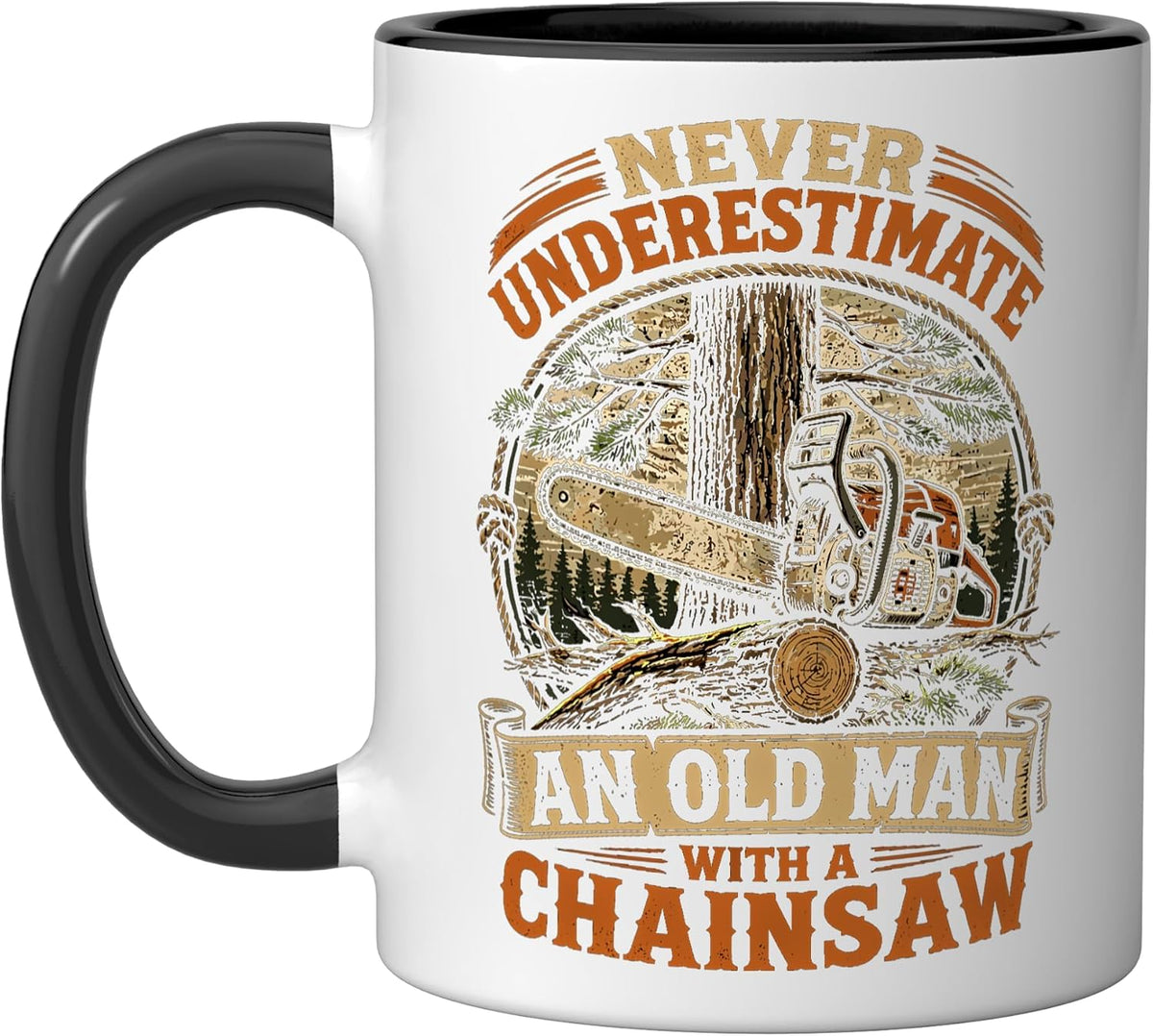 Arborist Lumberjack Tree Cutter Chainsaw Operator Ceramic Mug