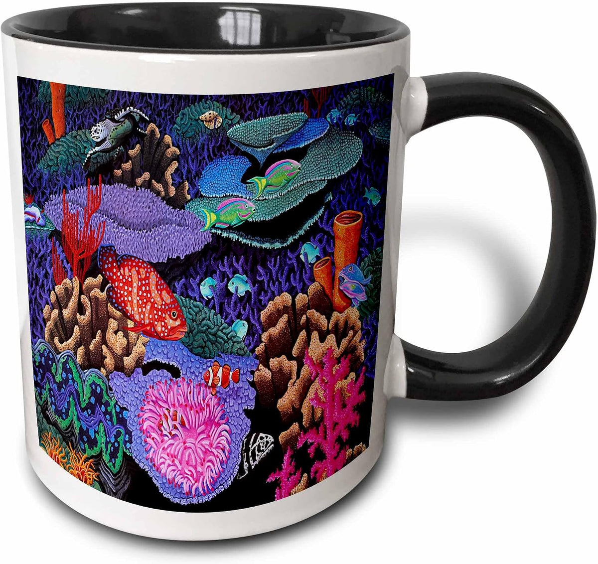 Colorful Fish Ceramic Mug