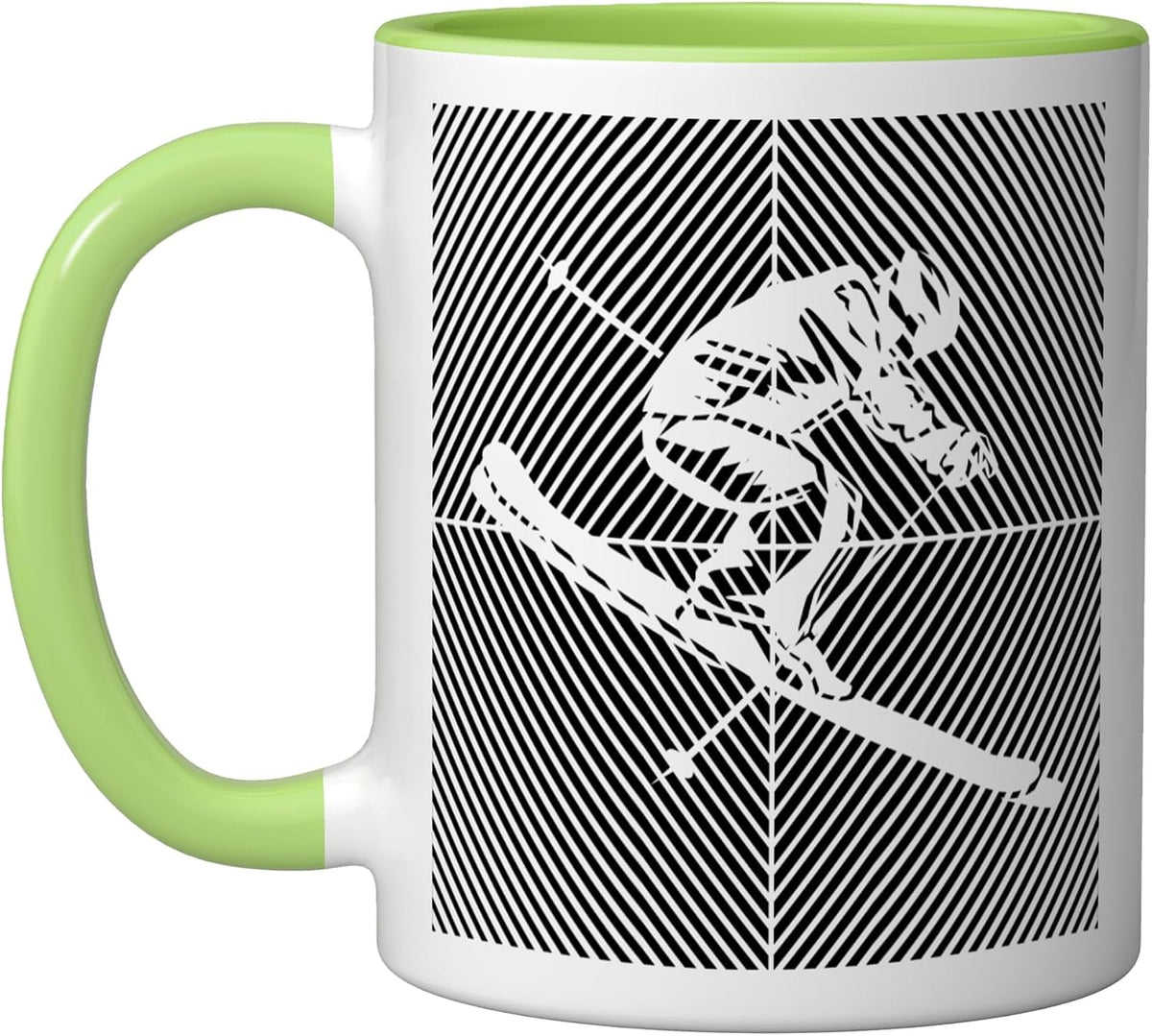 Ski Skilift Skiing Skiers Skier Ceramic Mug