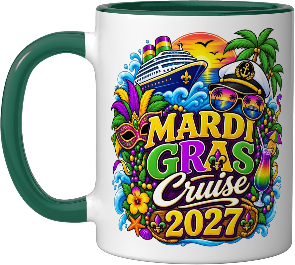 Mardi Gras Cruise 2027 Family Cruising Carnival New Ceramic Mug