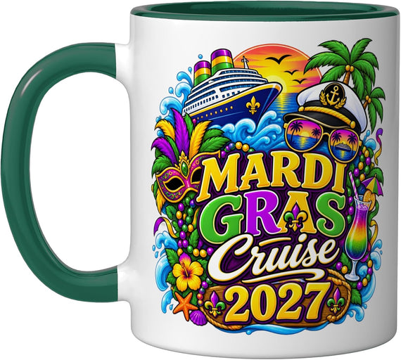 Mardi Gras Cruise 2027 Family Cruising Carnival New Ceramic Mug