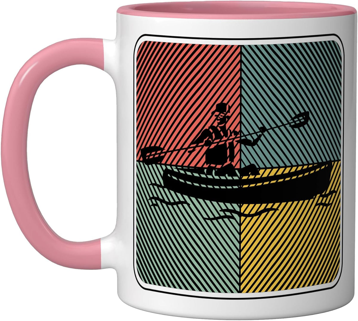 Kayaker Rafting-Boat-Paddle Canoes-Boating Kayak Kayaking Ceramic Mug