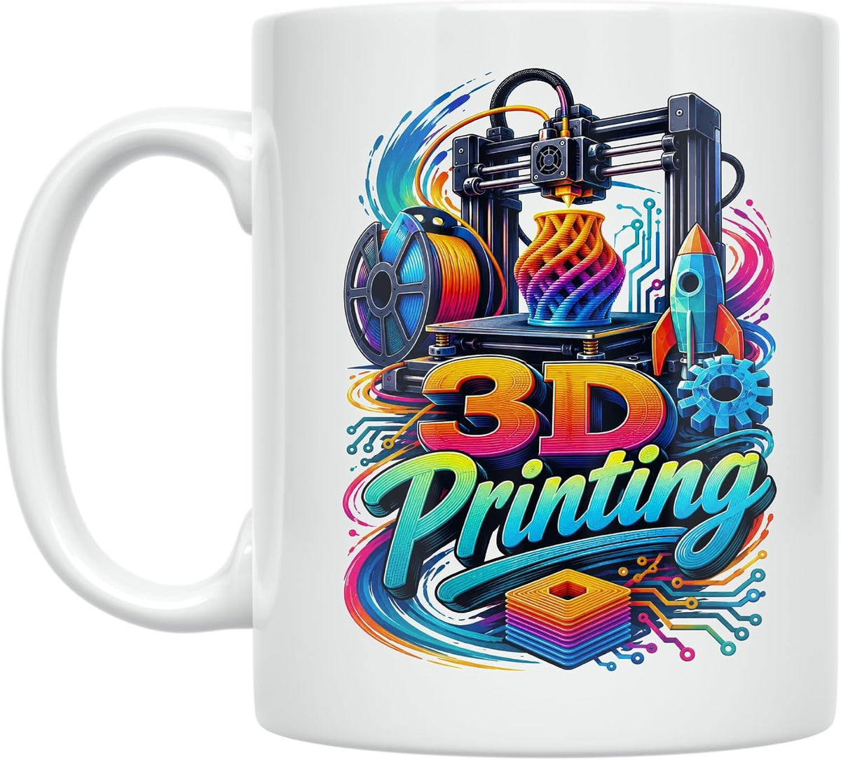 3d Printing Mug - Additive Manufacturing Design - Ceramic Ceramic Mug