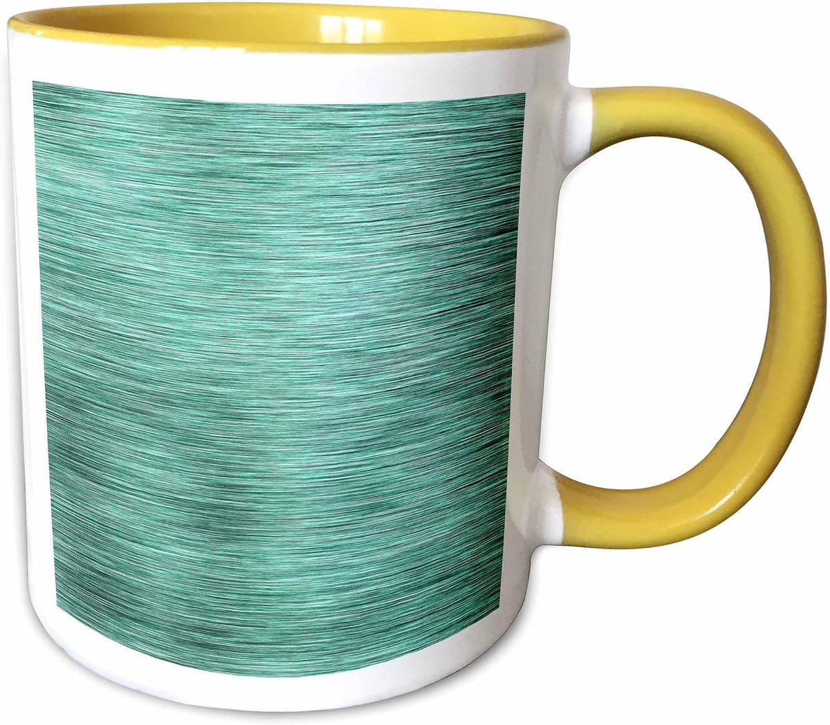 Teal Scratched Metal Effect Texture Ceramic Mug
