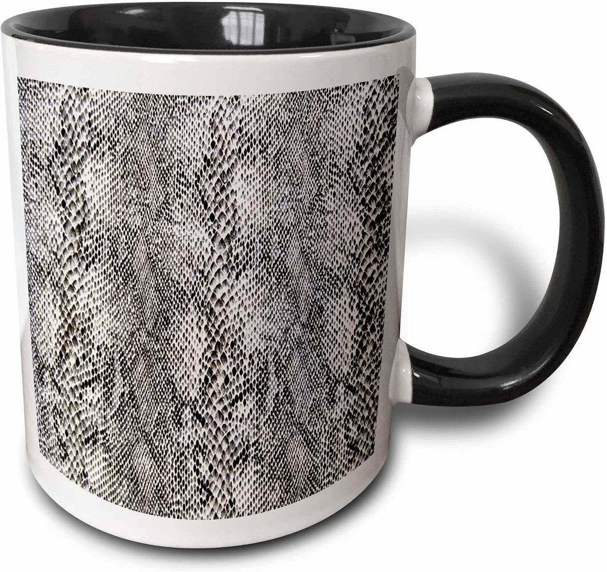 Florene Designer Texture - Faux Silver Ceramic Mug