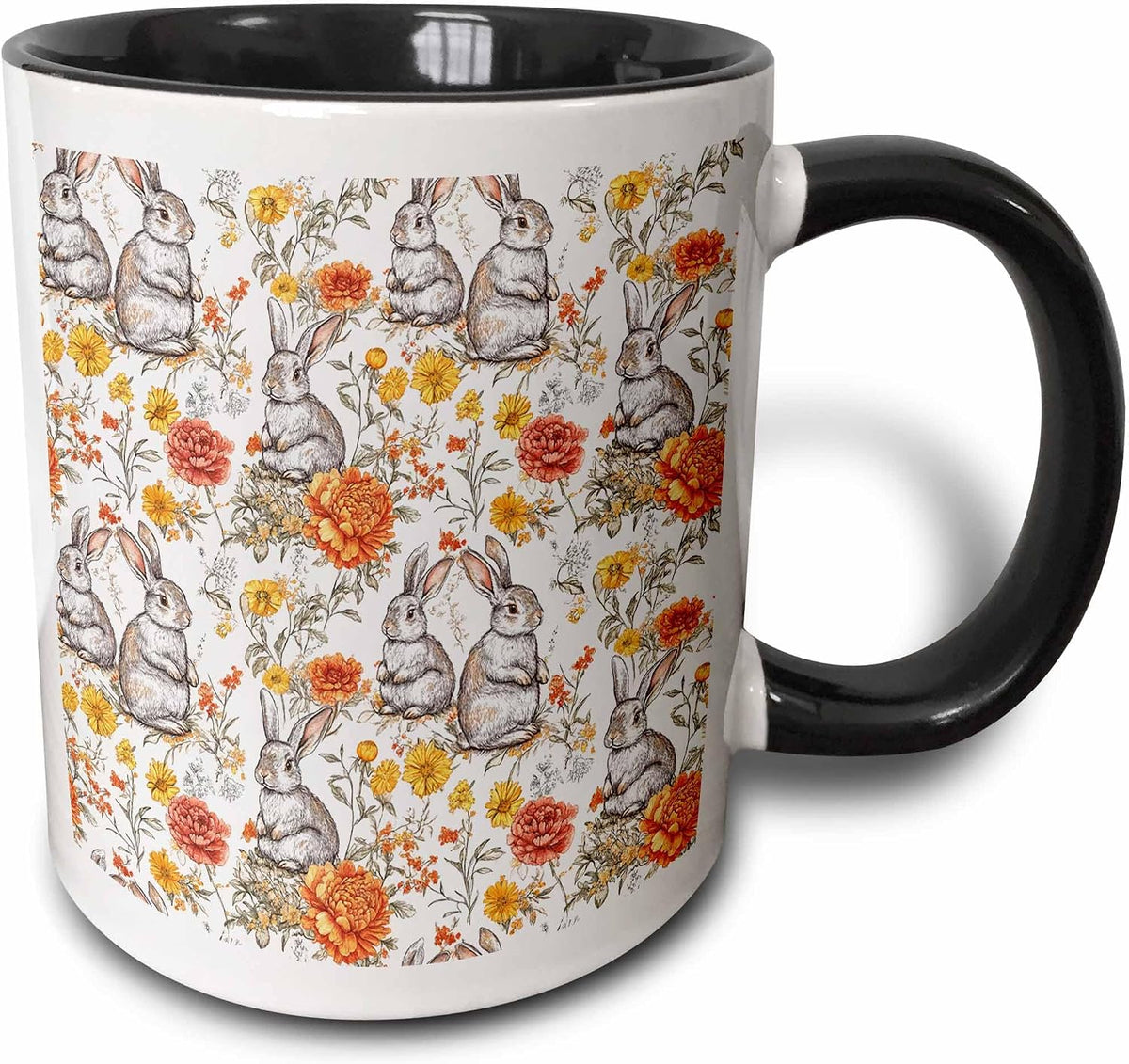 Stunning Pattern Of Easter Bunnies Ceramic Mug