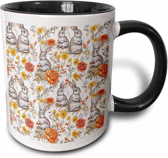 Stunning Pattern Of Easter Bunnies Ceramic Mug