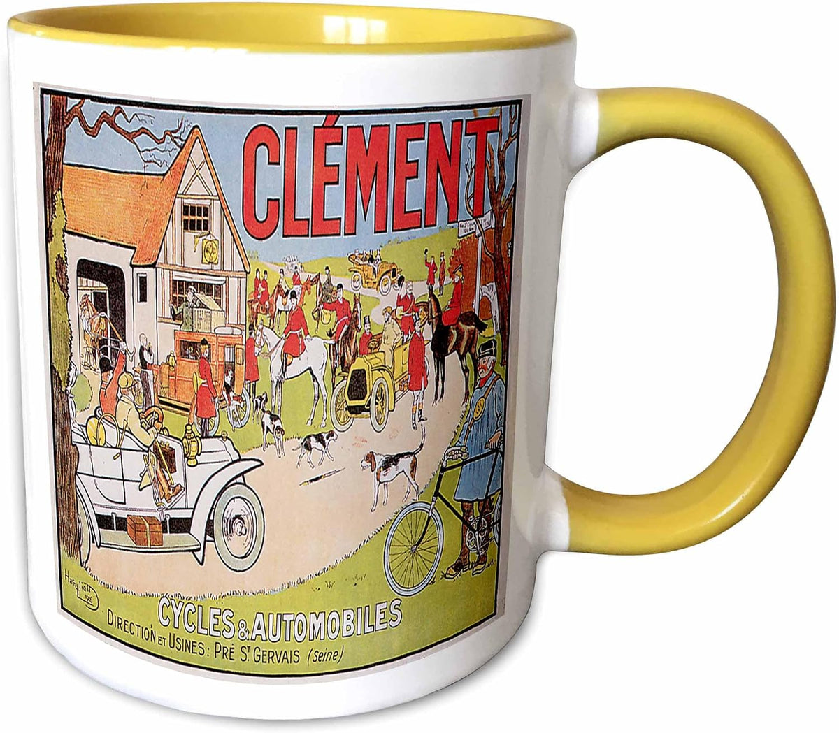 Clement Cycles & Automobiles Vintage Auto Ceramic Mug