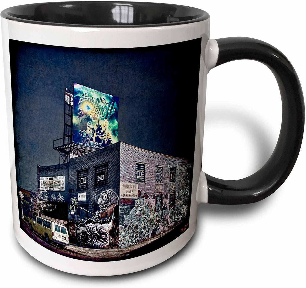 Graffiti Brakes Store Grunge Street Ceramic Mug