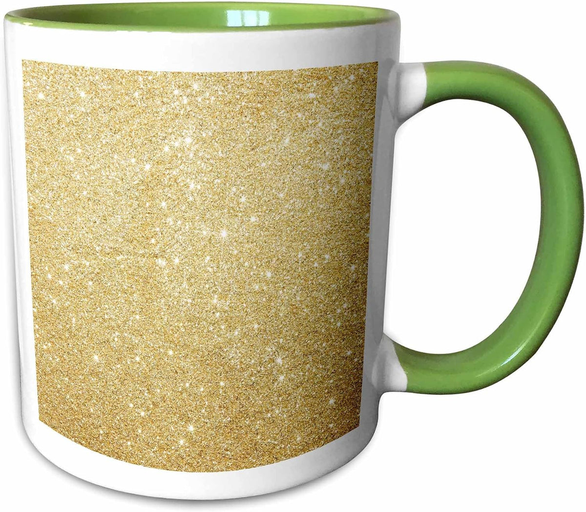 Golden Luxury Glitter Glamour Style Ceramic Mug