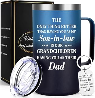 Lifecapido Son-In-Law Gifts: 'Only Thing Better' Insulated , Mug