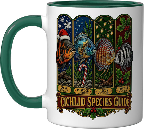 Cichlid Species Guide Christmas Holiday Mug