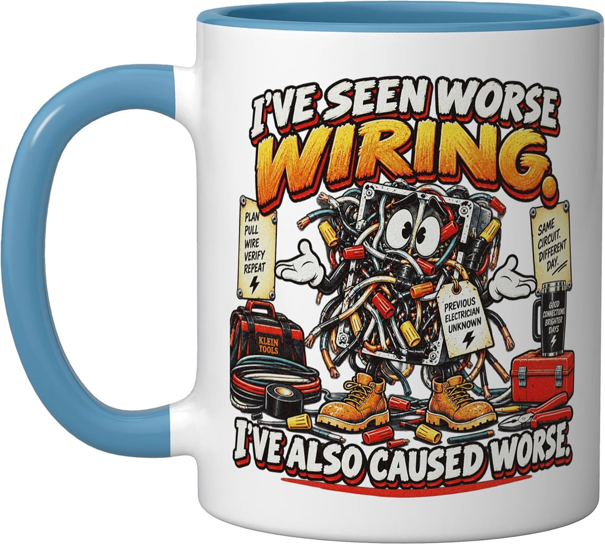 Funny Electrician Wiring Humor Tradesman Ceramic Mug