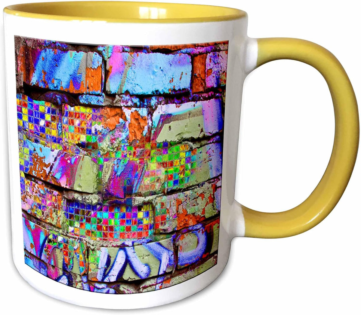 Abstract Graffiti Art In Rainbows Of Colors Ceramic Mug