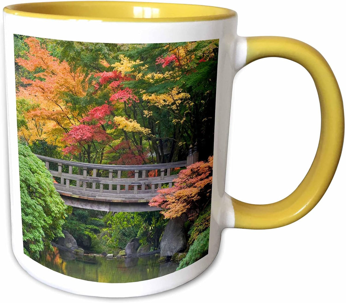 Oregon, Portland. Wooden Bridge Ceramic Mug