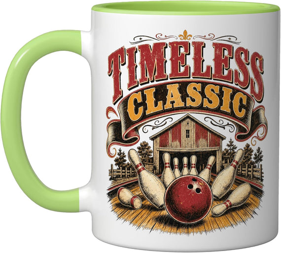 Bowling Timeless Classic Vintage American History Ceramic Mug